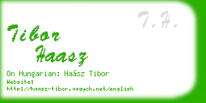 tibor haasz business card