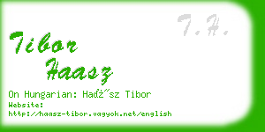 tibor haasz business card